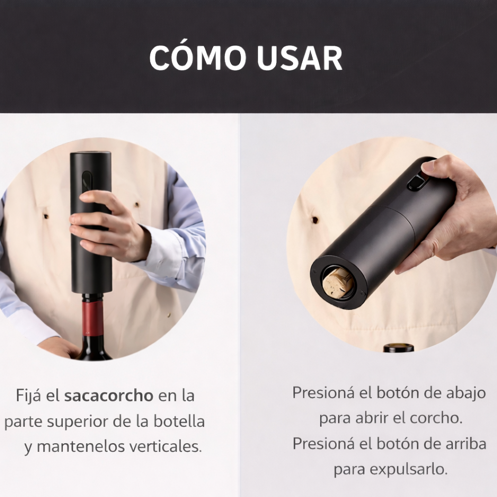 Sacacorchos Eléctrico Automático