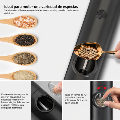 Set Molinillo Pimentero Salero Eléctrico