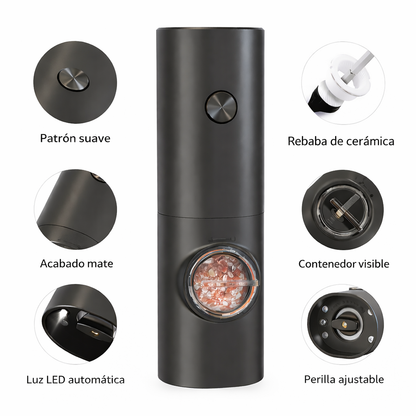 Set Molinillo Pimentero Salero Eléctrico